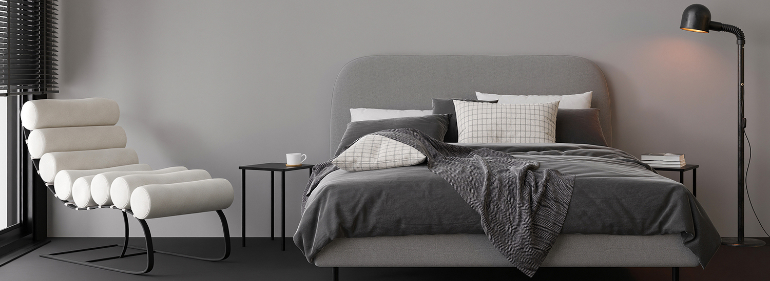 Grey Bed