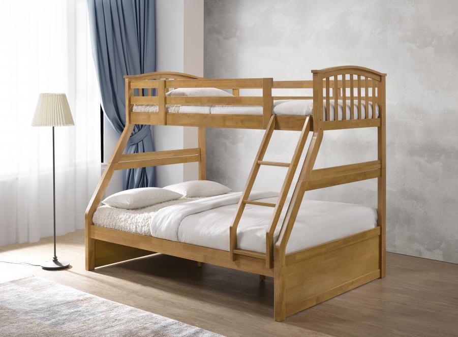 Artisan Anchorage Oak Finish Three Sleeper Bunk Bed