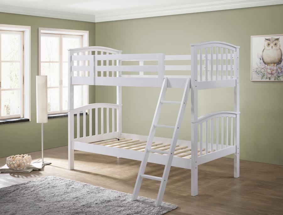 Artisan Anchorage White Finish Bunk Bed with Two Underbed Drawers