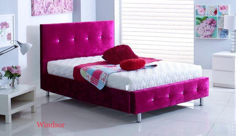 Lavish Beds Windsor Upholstered Bed Frame