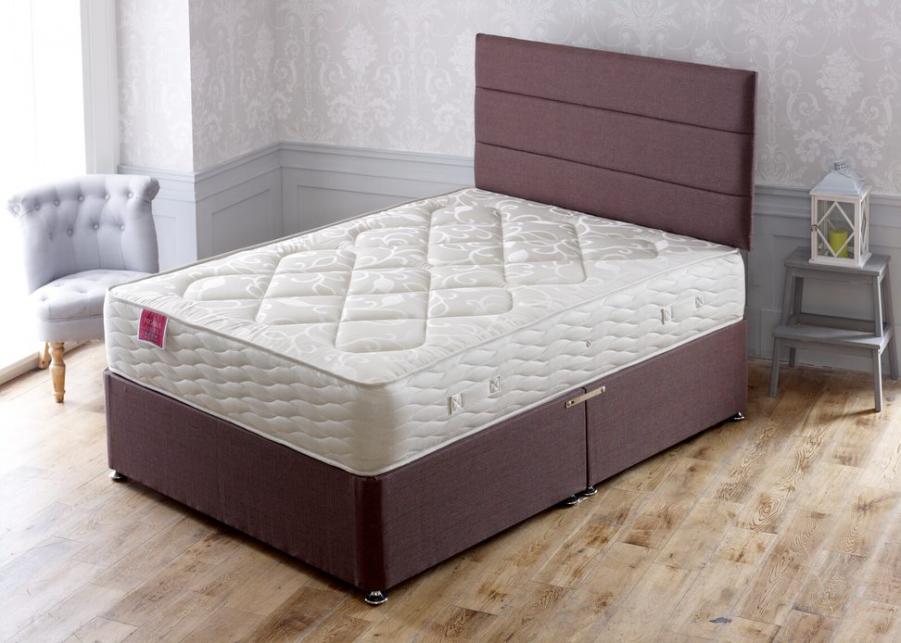 Apollo Beds Pegasus Dual Spring Divan Bed Includes Base and Mattress