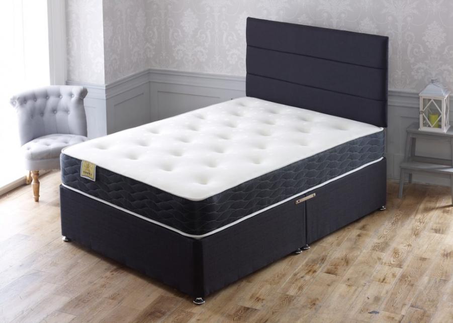 Apollo Beds Ares Memory Sprung Divan Bed Includes Base and Mattress