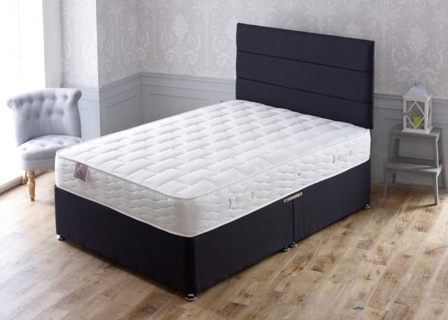 Apollo Beds Taurus 1000 Pocket Sprung INTELLIGENT FIBRE Divan Bed Includes Base and Mattress