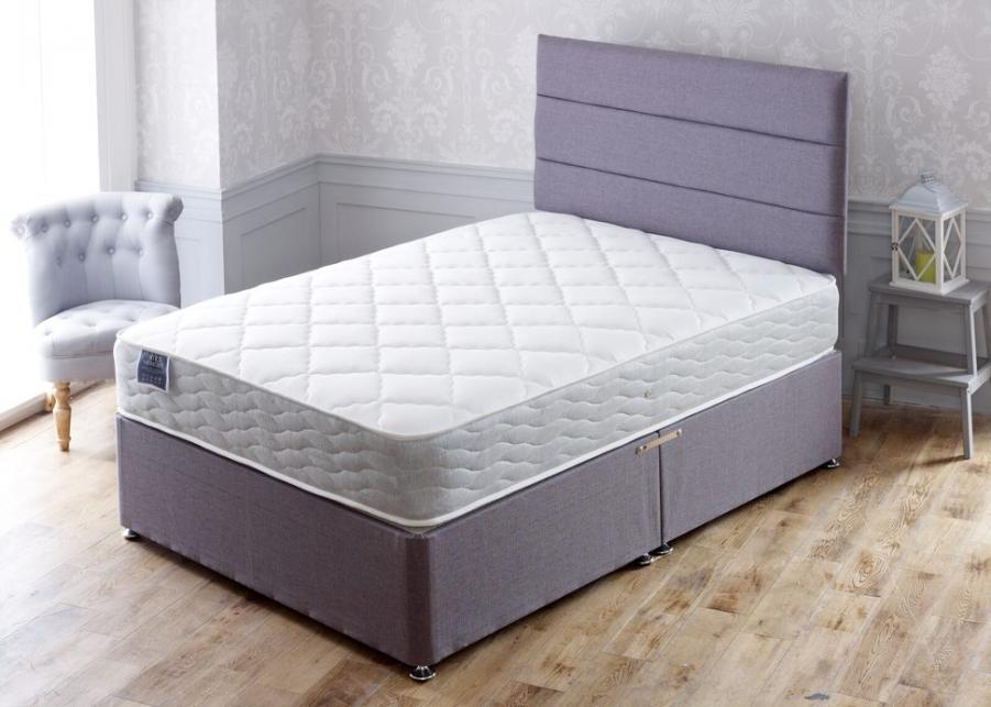 Apollo Beds Entice Memory Foam and Spring Divan Bed Includes Base and Mattress