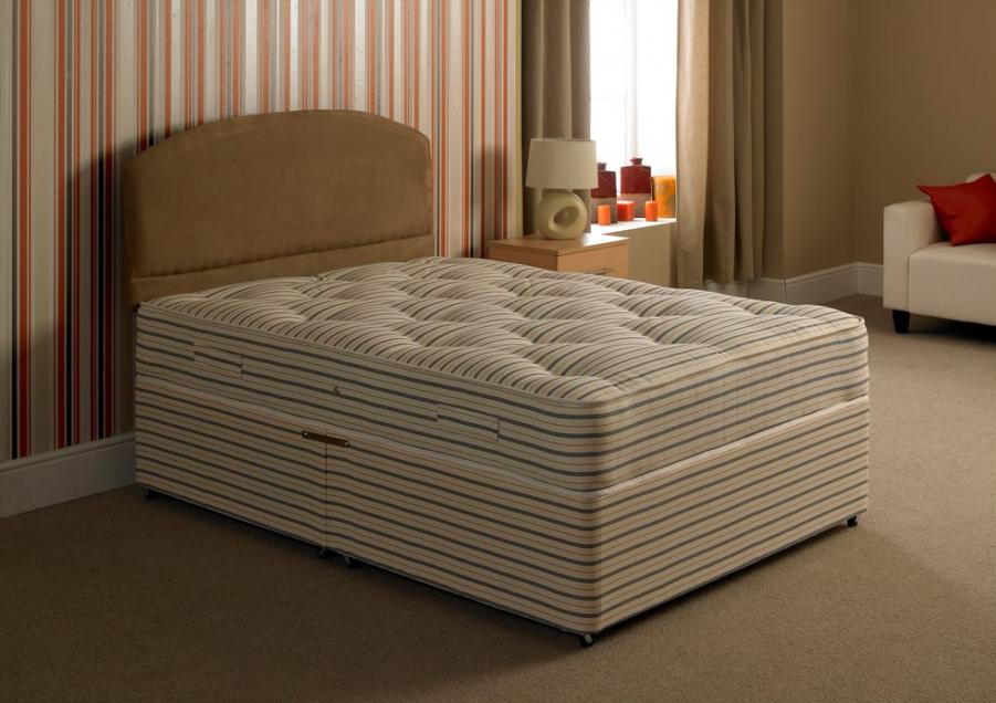 Apollo Beds Hotel Classic Contract Orthopedic Divan Bed Includes Base and Mattress