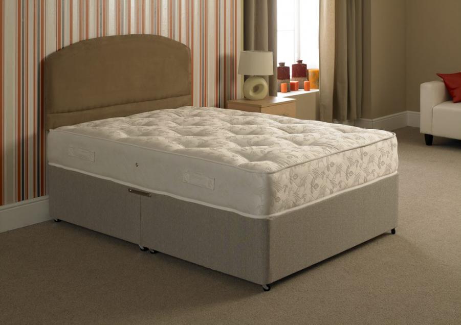 Apollo Beds Supreme Hotel 1000 Pocket Sprung Divan Bed Includes Base and Mattress