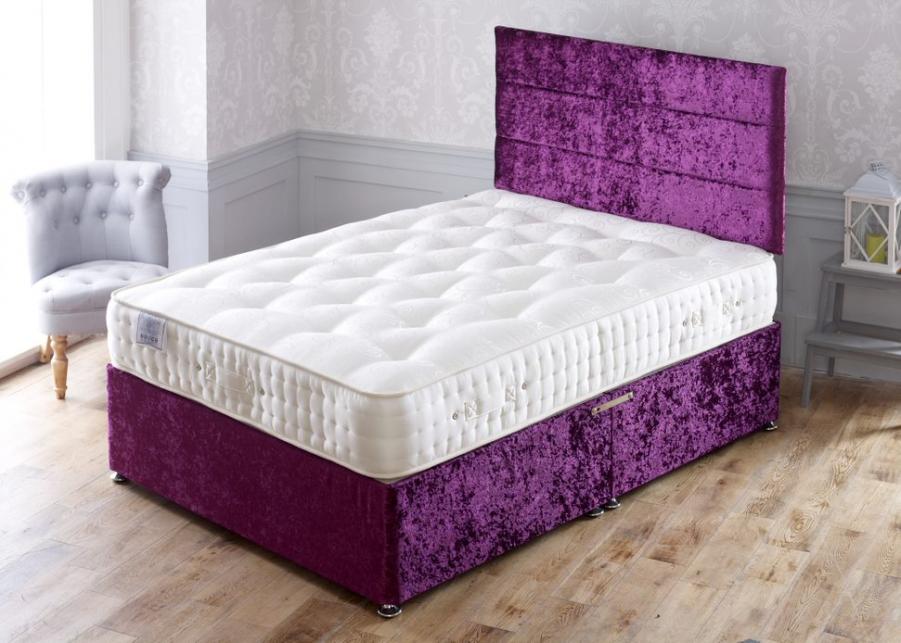 Apollo Beds Platinum 5000 Luxury Wool Pocket Divan Bed Includes Base and Mattress