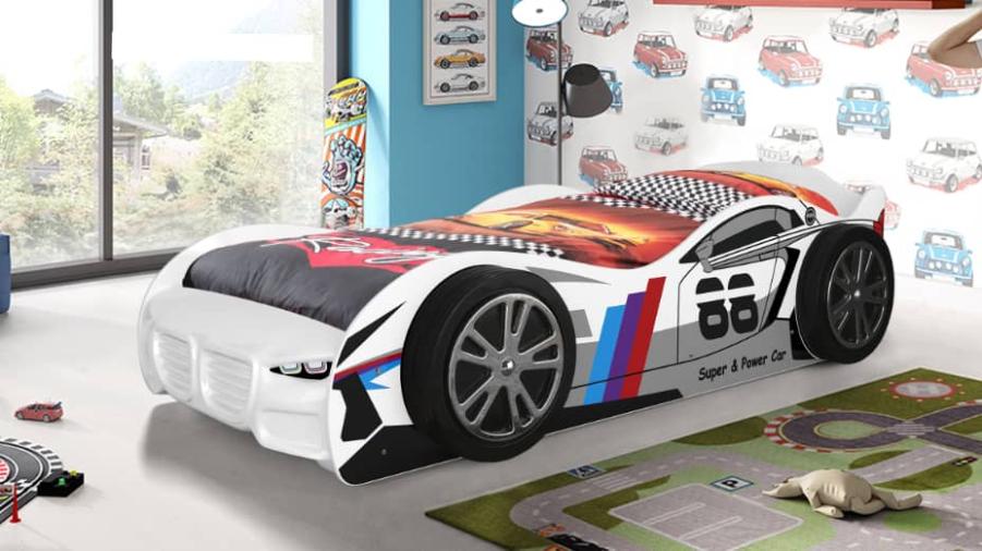 Artisan No 88 White Car Racer Bed