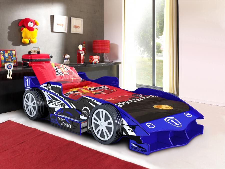 Artisan Blue Speed Racer Car Bed