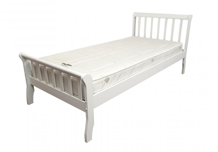 Artisan Milan White Finish Wooden Bed