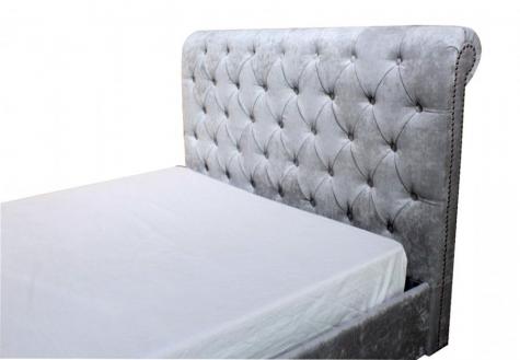 Artisan Rosalia Silver Fabric Bed