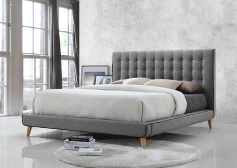 Artisan Oslo Grey Fabric Bed
