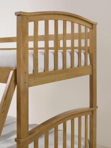 Artisan Anchorage Oak Finish Bunk Bed with Two Underbed Drawers