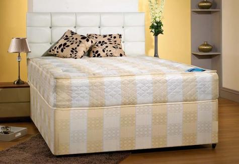 DreamMode Windsor Quilted Divan Bed Includes Base and Mattress