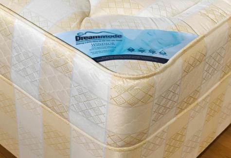 DreamMode Windsor Quilted Divan Bed Includes Base and Mattress