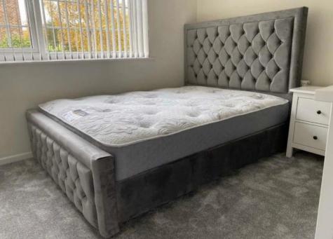 Lavish Beds Princess Upholstered Bed Frame