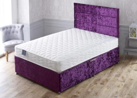 Apollo Beds Cupid Quilted Divan Bed Includes Base and Mattress