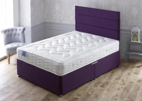 Apollo Beds Hermes Quilted Divan Bed Includes Base and Mattress