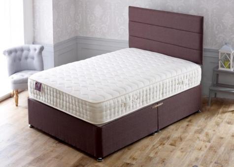 Apollo Beds Dual Memory 1500 Pocket Sprung and Memory Foam Divan Bed Includes Base and Mattress