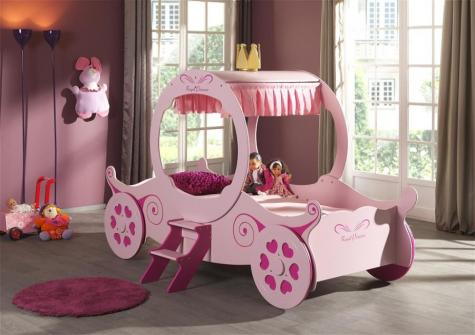 Artisan Pink Princess Carriage Bed