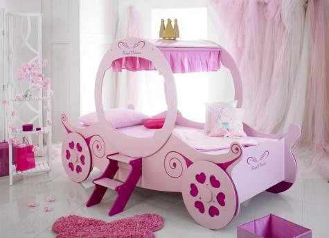 Artisan Pink Princess Carriage Bed