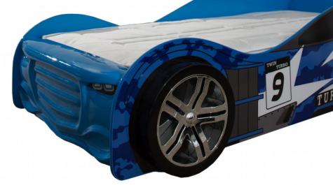 Artisan Blue Twin Turbo Car Racer Bed