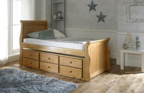 Artisan Oak Finish Captain Guest Bed