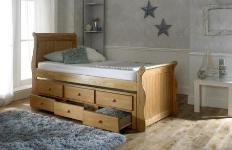 Artisan Oak Finish Captain Guest Bed