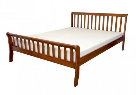 Artisan Milan Dark Oak Finish Wooden Bed