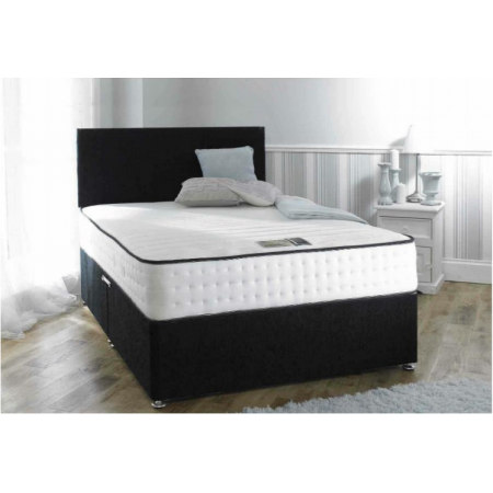 DreamMode 1000 Pocket Memory Divan Bed with FREE Headboard Includes Base Mattress and Headboard